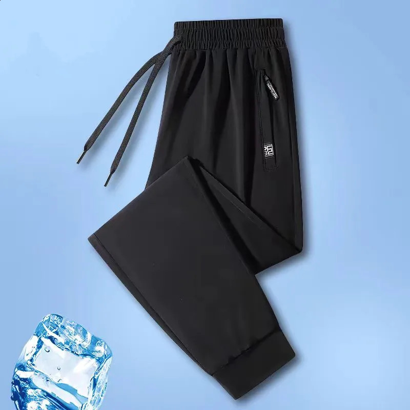 Highquality Ice Silk Casual Comprehensive Training Pants Twopiece Summer Mens Sweat Absorbing Quick Drying Leggings 260707