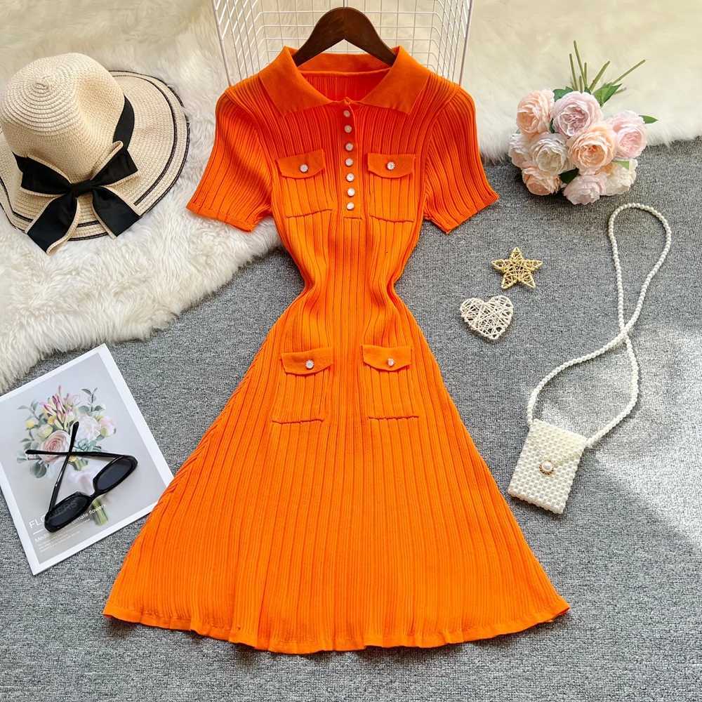 Dress YuooMuoo Women Brand 2026 Style New Arrival Lady Slim Waist Knitted Short Dress Spring Summer Women Clothing Party Vestido H260707