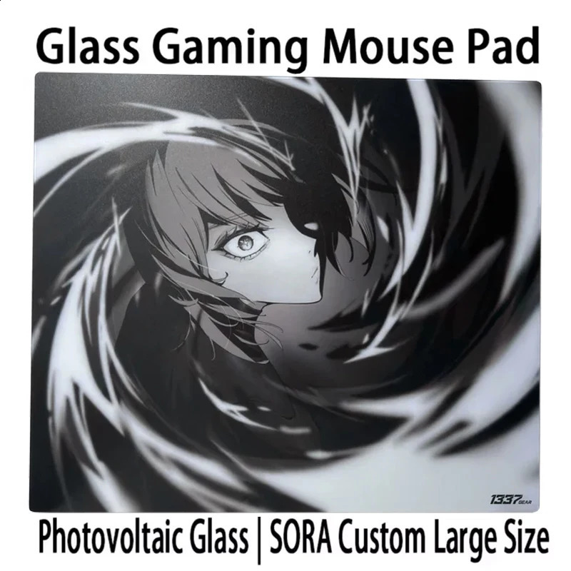 PPANPAD MIU GLASS MOUSEPAD YUME Japan Animation Desk Glass Mat Microetched FPS Esports Mousepad Customizable Replica 260706