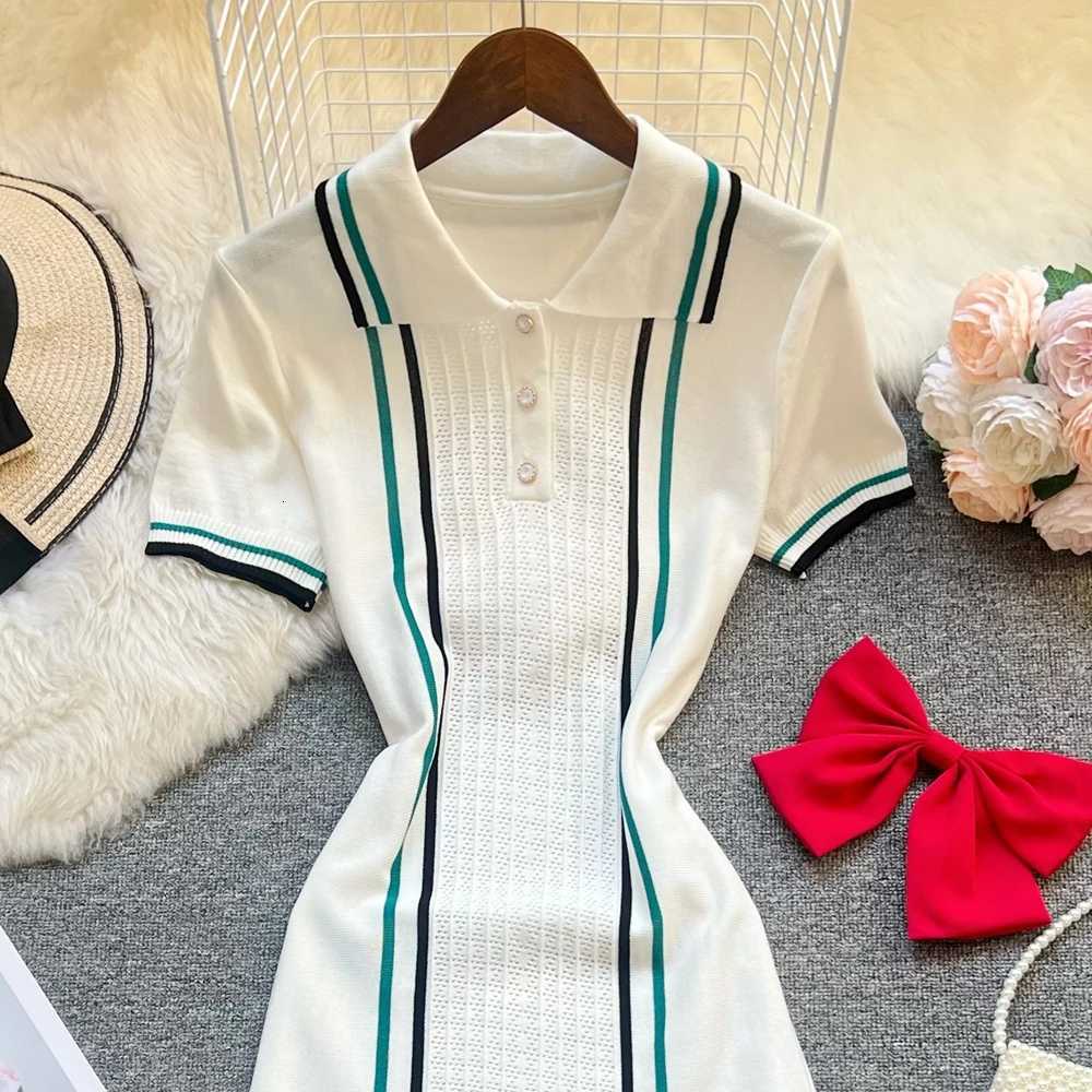 Women Dress 2026 New Summer YuooMuoo Y2K Aesthetic Sexy Wrap Hips Knitwear Ruffled Mini Party Dress Lady Streetwear Vestidos H260707