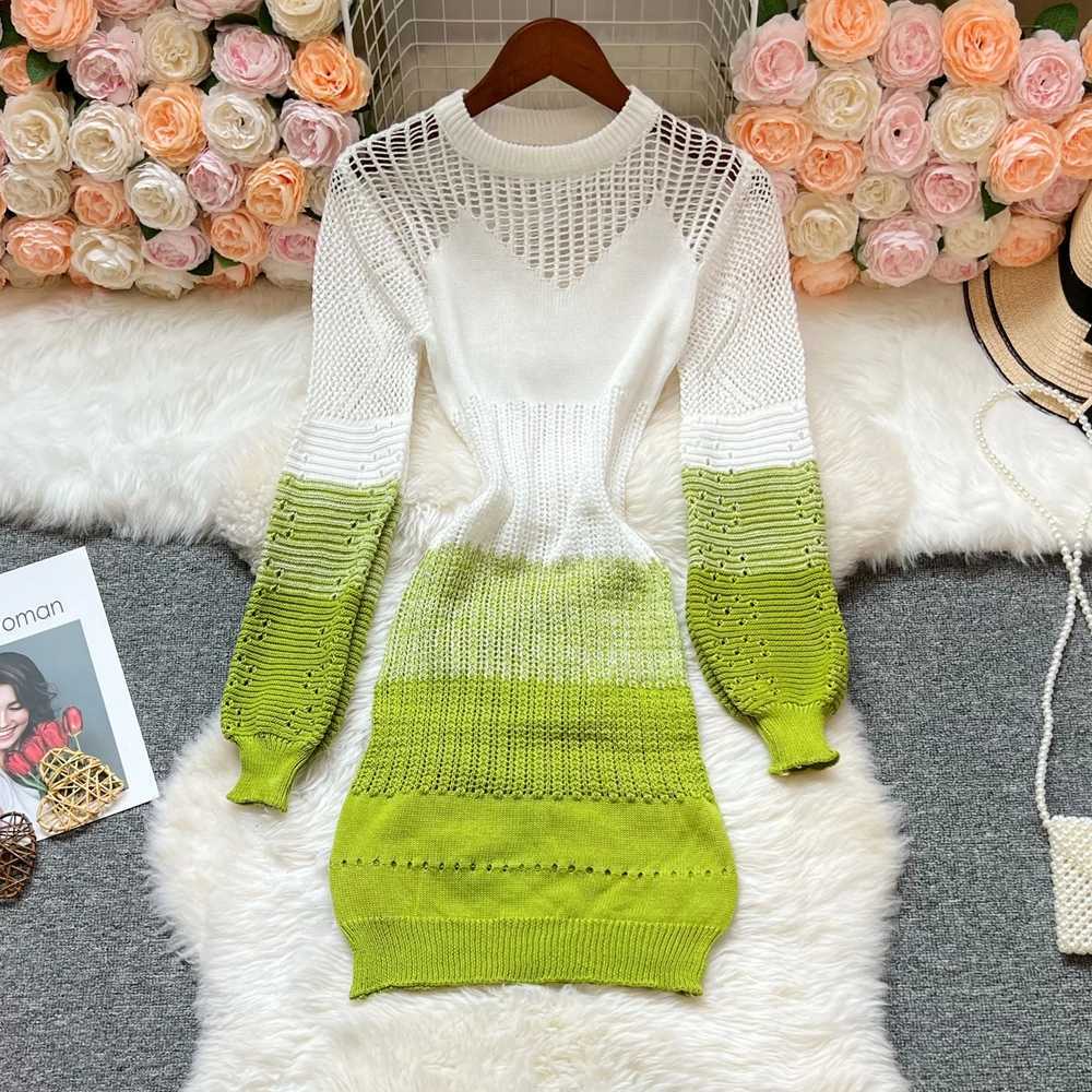 Arrival YuooMuoo Women New Dress 2025 Sexy Openwork Stitching Wrap Hips Bodycon Party Dress Streetwear Lady Mini Dress Vestidos H260707