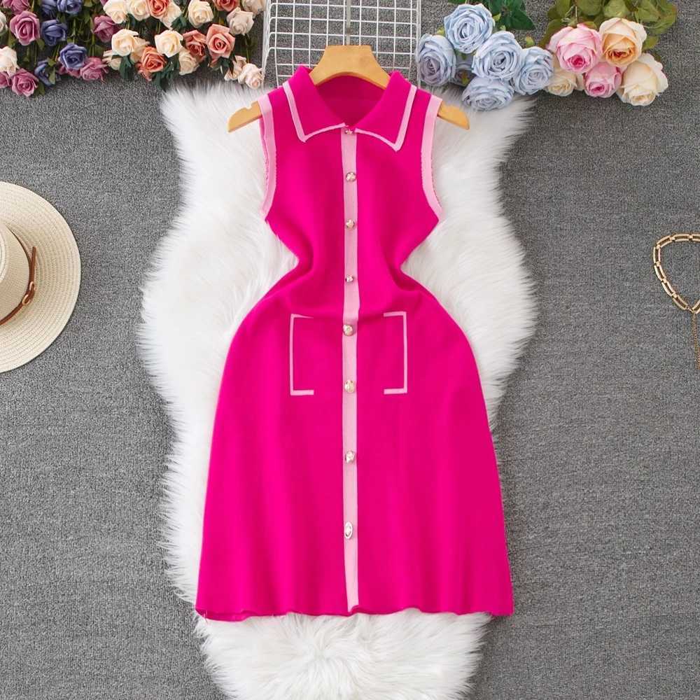 Style Summer YuooMuoo A-line Short 2026 Dress Women Fashion Y2K Turn-down Collar Sleeveless Shirt Dress Streetwear Lady Outfits H260707