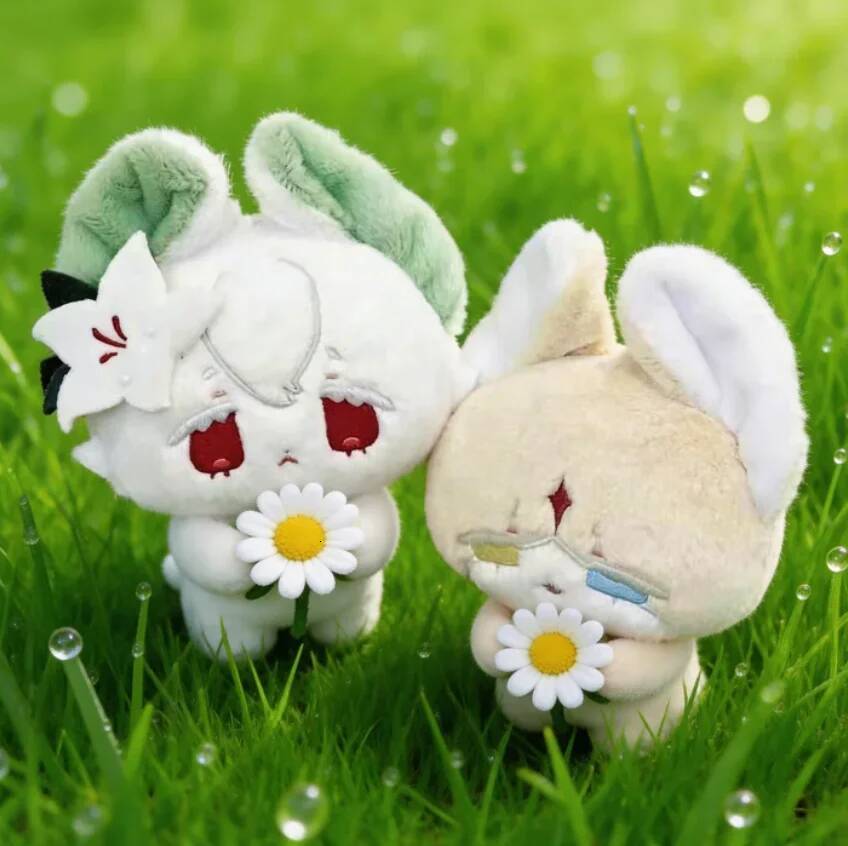 Stuffed10cm Game Kingdom Pure Vanilla White Lily Cookie Cartoon Plshies Toys Cute Cosplay Pendant Backpacks Gift 26Y0709 - view 7