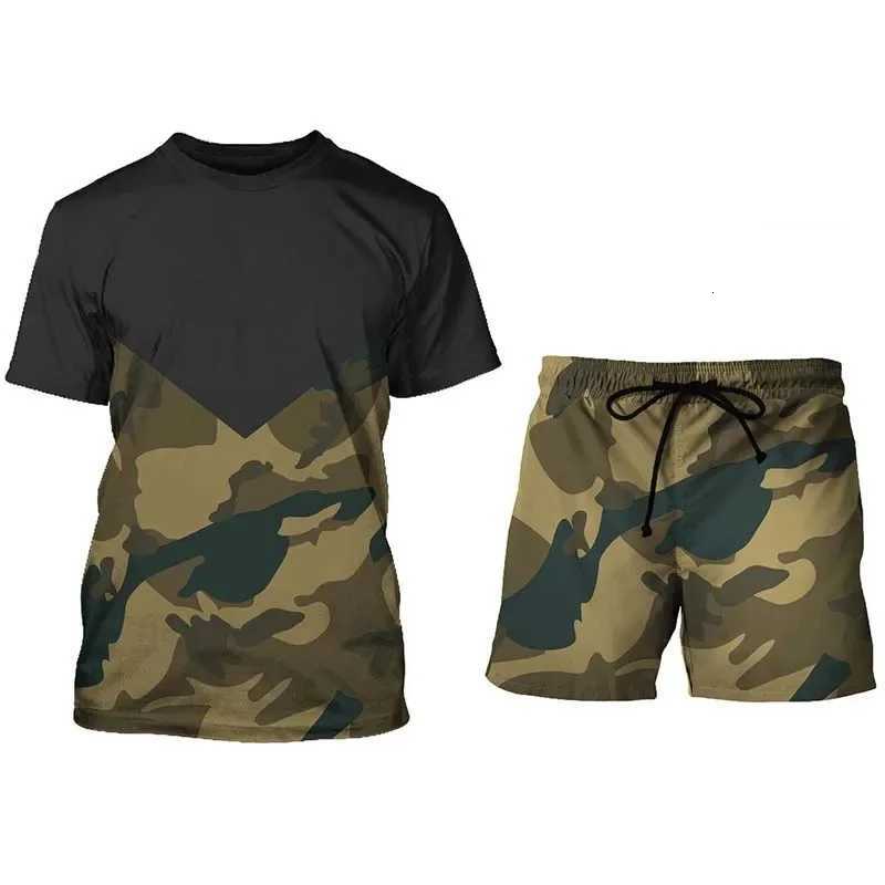 Summer Mens T-shirt Camouflage 2024 3D Printed New T-Shirt Sports Casual Short Sleeve Clothes Loose Breathable Top Wholesale C260709 - view 4
