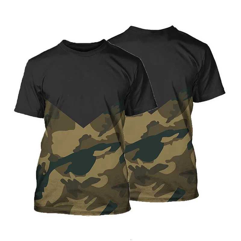 Summer Mens T-shirt Camouflage 2024 3D Printed New T-Shirt Sports Casual Short Sleeve Clothes Loose Breathable Top Wholesale C260709 - view 3