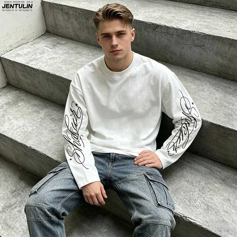 Long Y2k Hip Sleeved Hop Top Subculture Harajuku Letter Print Punk Top Street Wear Rock Gothic Oversized Long Sleeved T-shirt J260708 - view 6