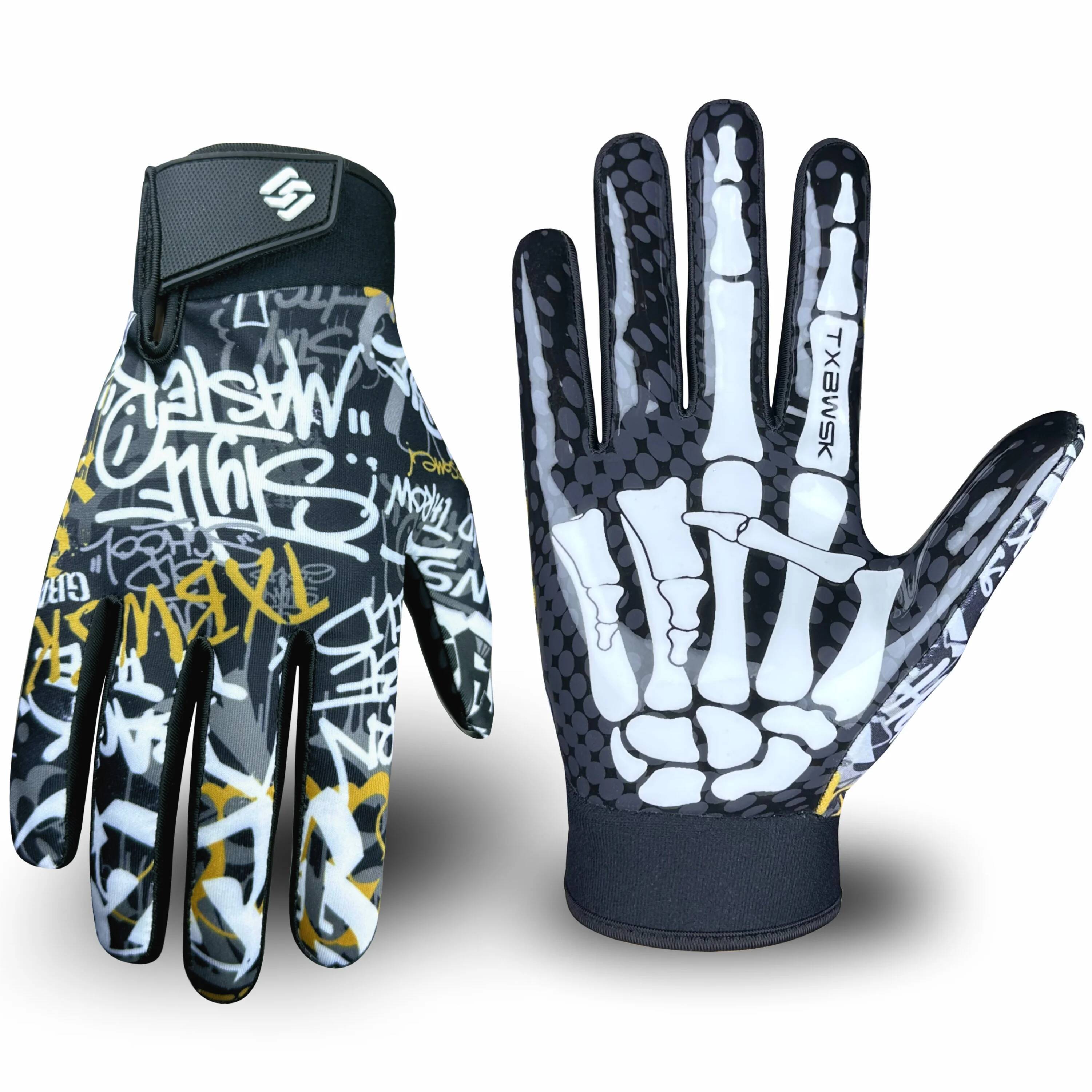 High-Adhesive Gloves Unisex Breathable Back Hand Grip Enhanced for American Football Rugby Training And Matches 26L06709