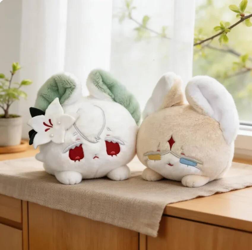 Stuffed10cm Game Kingdom Pure Vanilla White Lily Cookie Cartoon Plshies Toys Cute Cosplay Pendant Backpacks Gift 26Y0709 - view 6