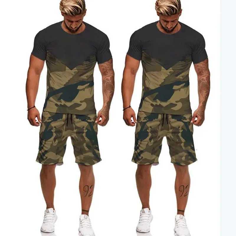 Summer Mens T-shirt Camouflage 2024 3D Printed New T-Shirt Sports Casual Short Sleeve Clothes Loose Breathable Top Wholesale C260709 - view 6