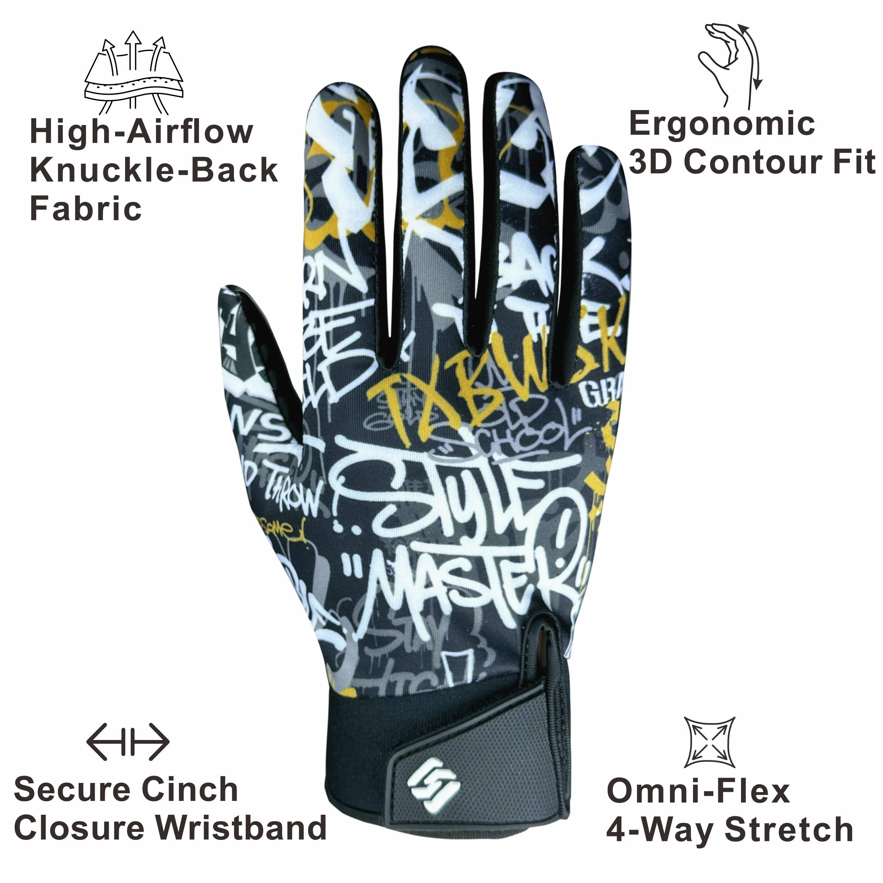 High-Adhesive Gloves Unisex Breathable Back Hand Grip Enhanced for American Football Rugby Training And Matches 26L06709 - view 3