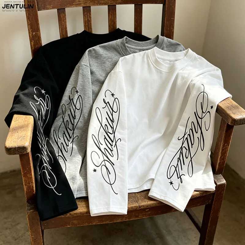 Long Y2k Hip Sleeved Hop Top Subculture Harajuku Letter Print Punk Top Street Wear Rock Gothic Oversized Long Sleeved T-shirt J260708 - view 3