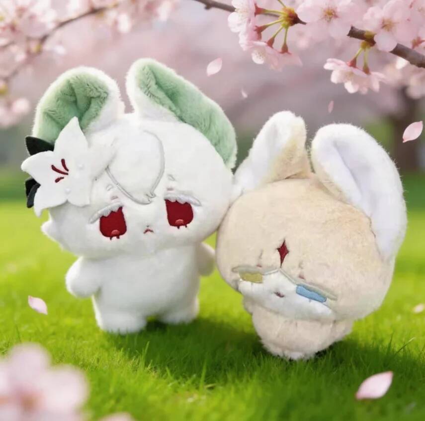 Stuffed10cm Game Kingdom Pure Vanilla White Lily Cookie Cartoon Plshies Toys Cute Cosplay Pendant Backpacks Gift 26Y0709 - view 3