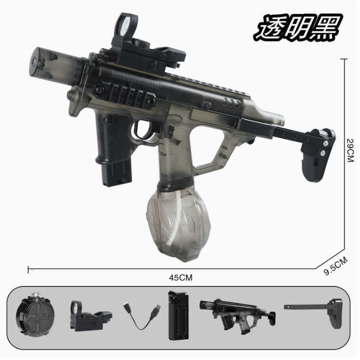 2025 New Fire Dance MK3 Electric Water Gun Toy Continuous Fire Manual and Automatic with Fire Effect Childrens Water Sprayer and Water Absorber L26070 - view 5