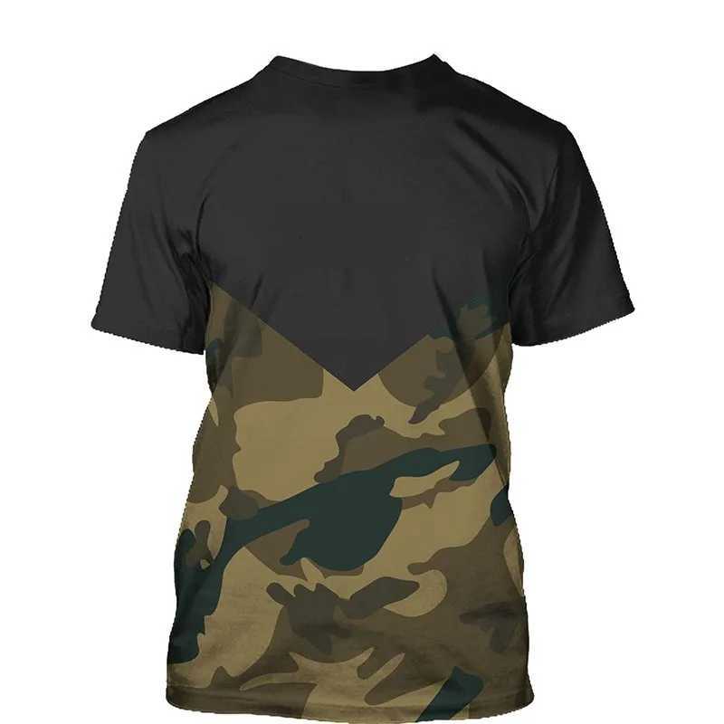 Summer Mens T-shirt Camouflage 2024 3D Printed New T-Shirt Sports Casual Short Sleeve Clothes Loose Breathable Top Wholesale C260709 - view 5