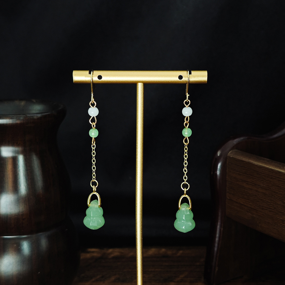 New Chinese vintage long tassel dangle earrings fashion designer earrings for women luxury jewelry Hanfu accessories elegant earring gifts free shippi