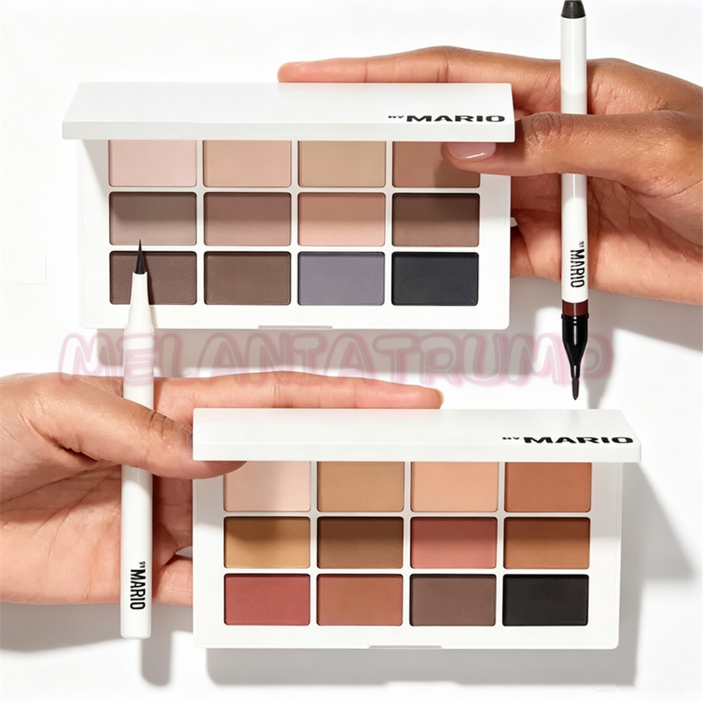 Make Up By Mario Palette Ombretti 12 Colori Neutri Cool Tono Opaco Cremosi Alta…