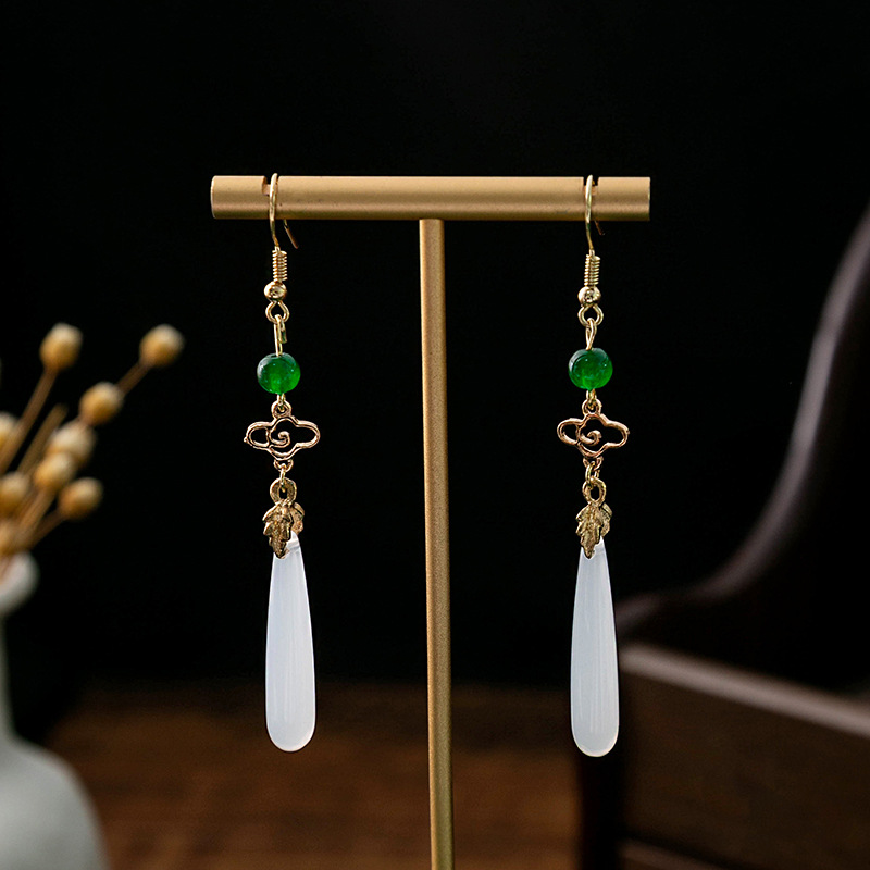 Designer earrings for women new Chinese vintage long tassel dangle earrings fashion classic multicolor luxury earrings minimalist earring gifts free s