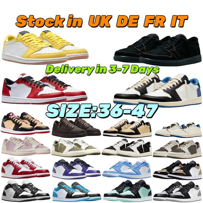 2026 Designer Low 1S Scarpe Da Basket Da Uomo Uomo Donna 1 OG Triple Nero Bianc…