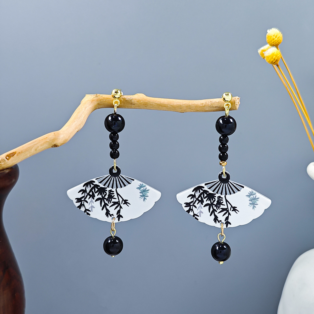 New Chinese vintage long tassel dangle earrings fashion designer earrings for women oriental style luxury jewelry elegant earring gifts free shipping