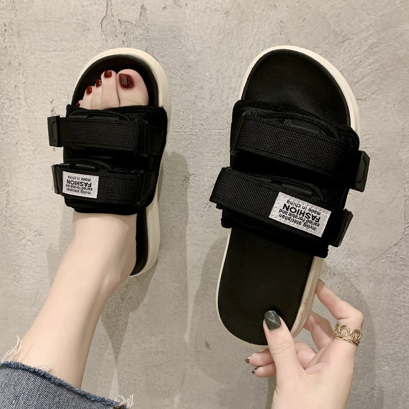 Free shipping fashion bow platform slippers women wear embroidered beach slippers black pink khaki gray plus size 39-46 - view 7