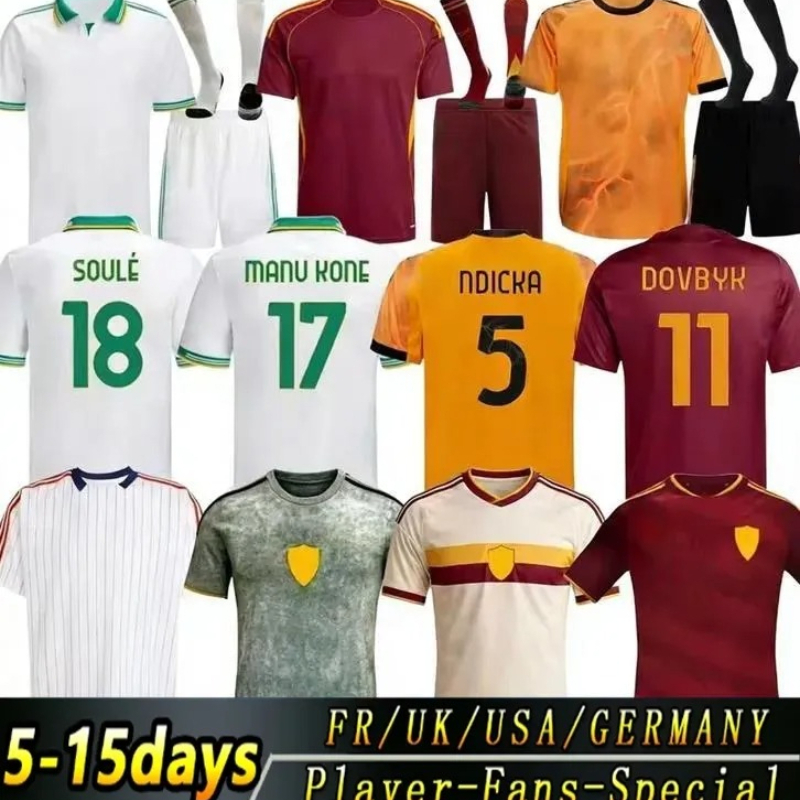 2025 2026 Maglia Calcio Uomo Bambino Roma Abraham Paredes Dybala Mancini Le Fee…