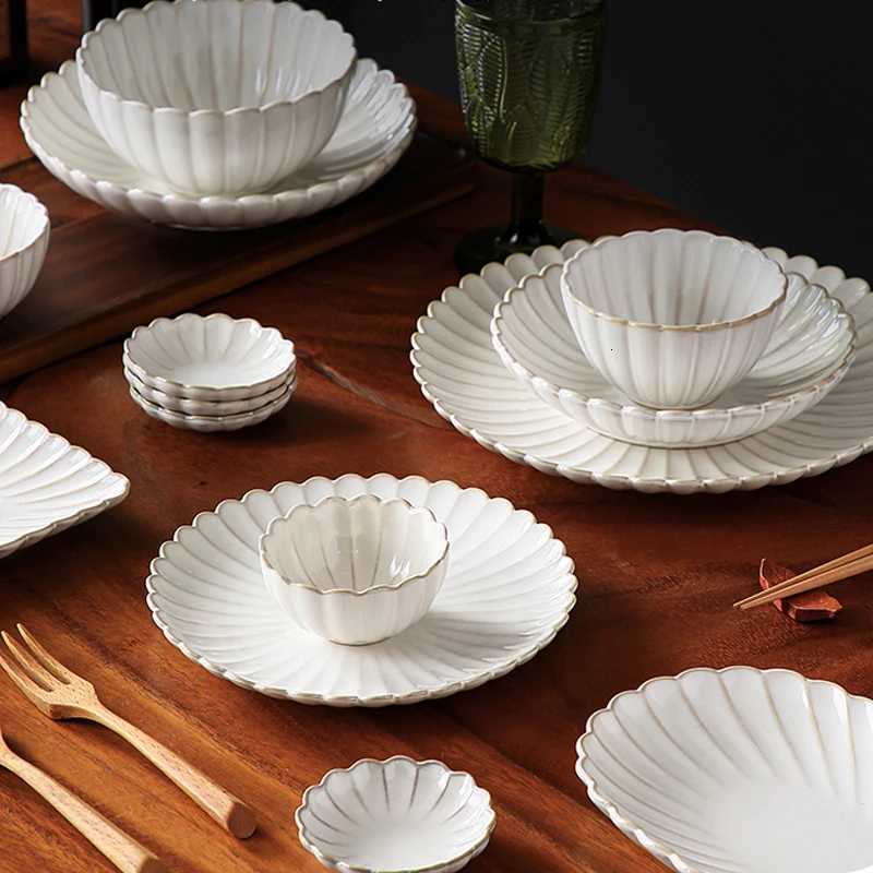 Plate ZITY Ceramic Dinner Salad Bowl Porcelain Dinnerware Set Dishes Vintage Food Dessert Plate Salad Soup Bowl Tableware J260602 - view 4