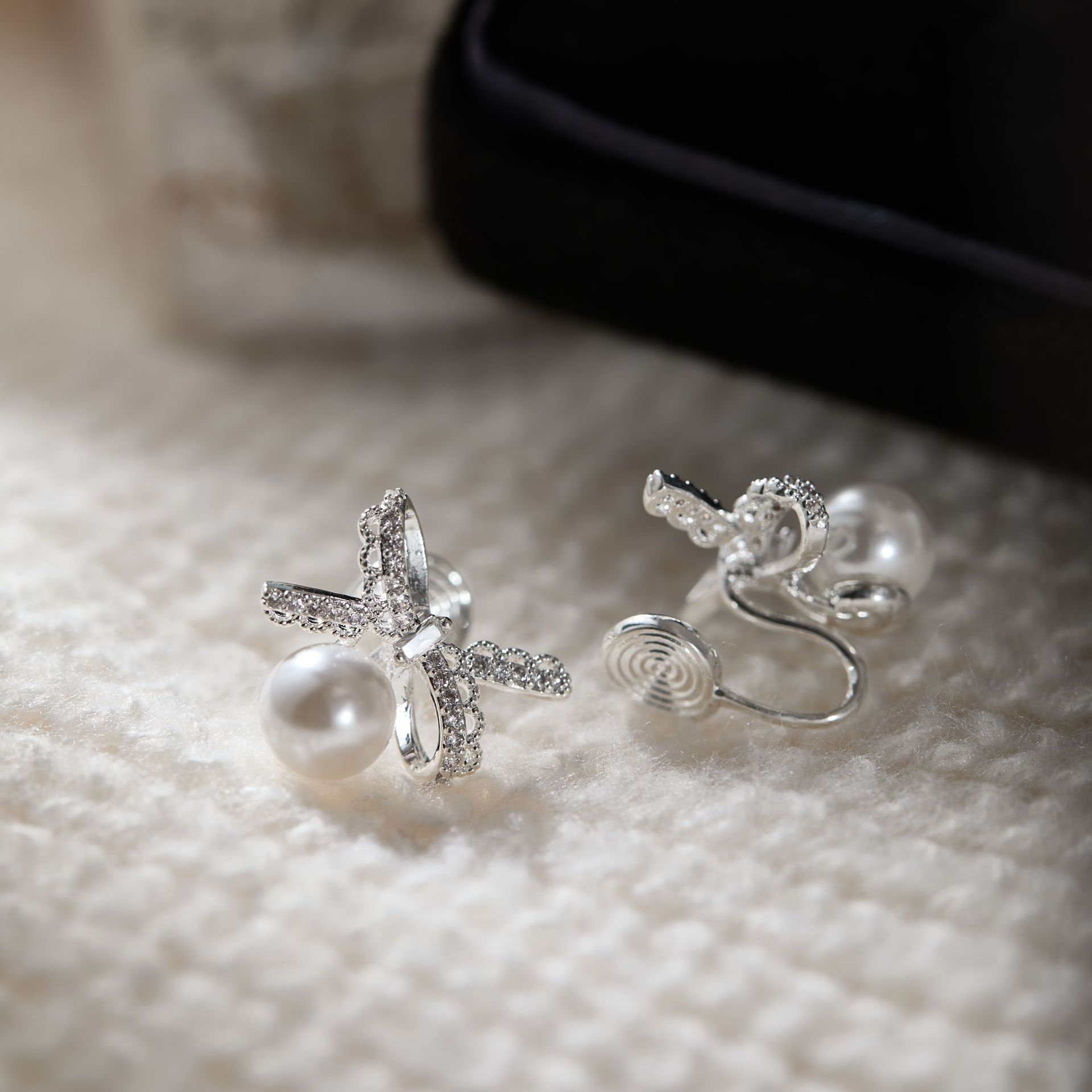 Elegant silver designer earrings for women minimalist classic new Chinese style earrings with piercing & clip options luxury jewelry birthday gifts fo