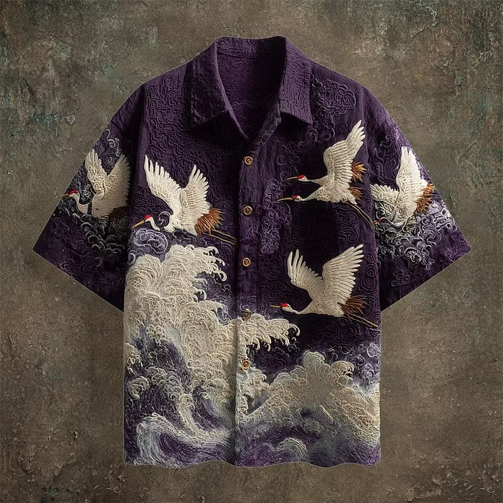 Men's T Shirts Y2K Harajuku Swan printed short-sleeved summer T-shirt Shirt Tees Loose Hip Hop Print Oversized Cotton Tshirt Punk Short Sleeved S - view 8