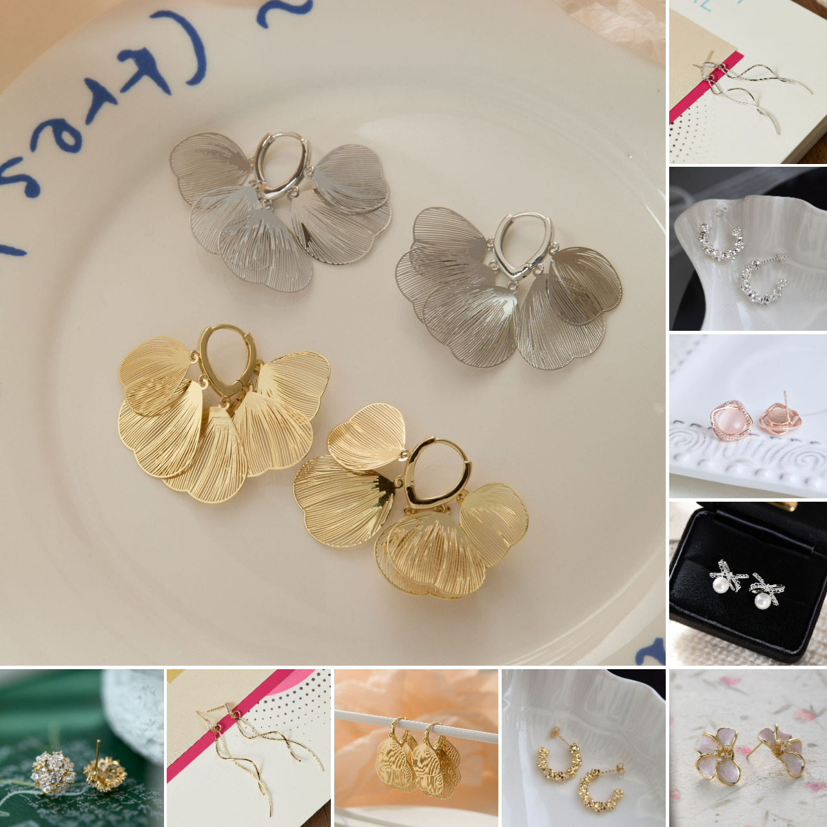 Elegant silver designer earrings for women minimalist classic new Chinese style earrings with piercing & clip options luxury jewelry birthday gifts fo