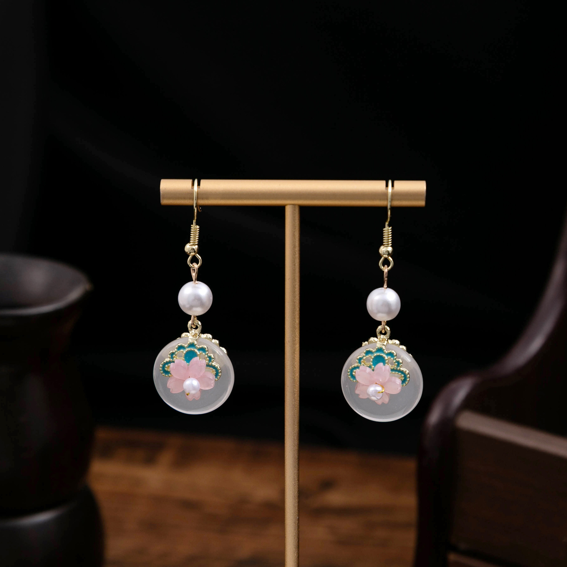 New Chinese vintage long tassel dangle earrings fashion designer earrings for women oriental style luxury jewelry elegant earring gifts free shipping