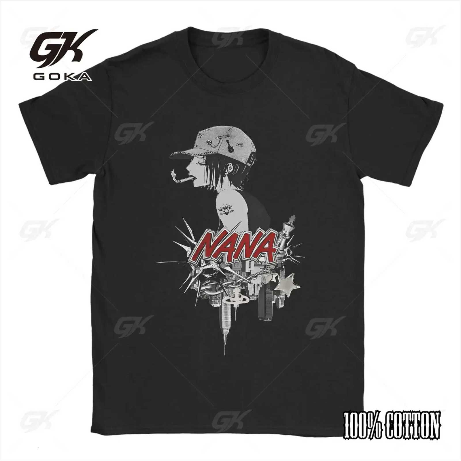 Anime Nana Osaki Y2k Japanese Print Tshirt Harajuku Streetwear Graphic T-Shirt Clothes Round Short Sleeve Cotton Tops J260711 - view 5