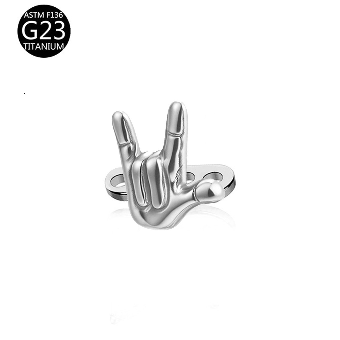F136 Titanium Human Skin Implant Nail Butterfly Spider Moon Octagonal Star G23 Titanium Burial Nail Burial Nail