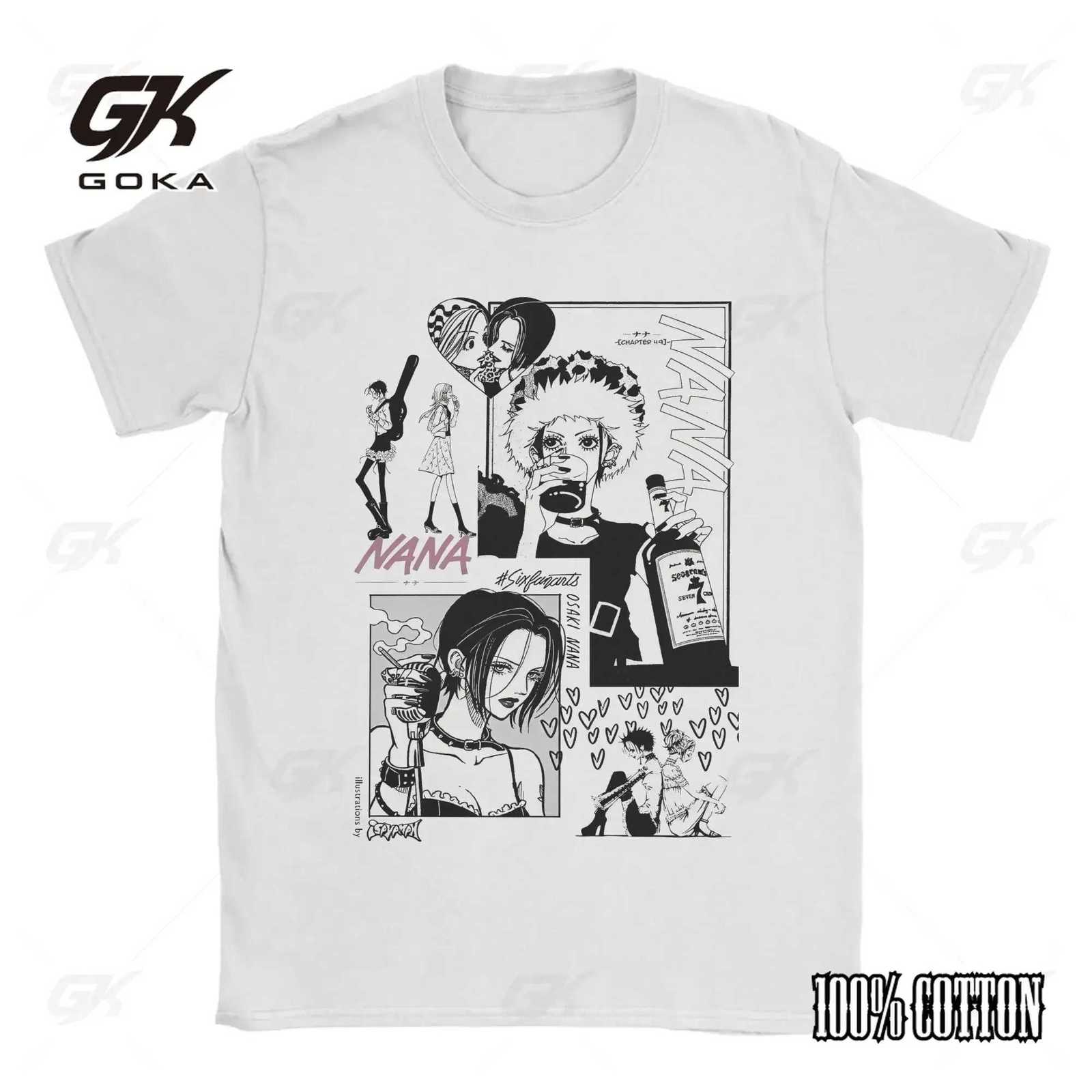 Anime Nana Osaki Y2k Japanese Print Tshirt Harajuku Streetwear Graphic T-Shirt Clothes Round Short Sleeve Cotton Tops J260711 - view 6