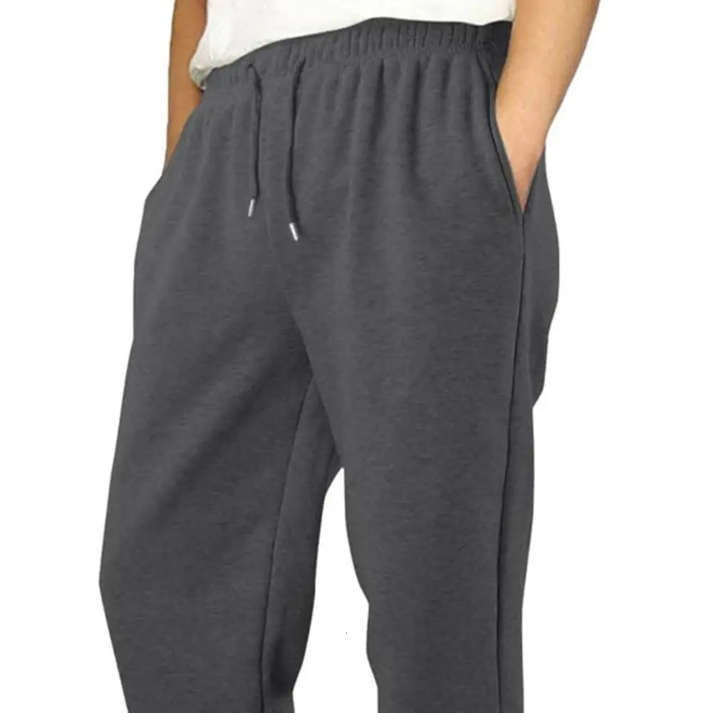 Men Baggy Sweatpants Drawstring Waist Athletic Pants Casual Straight Leg Trousers Jogging Pants for Autumn Winter 260710 - view 6
