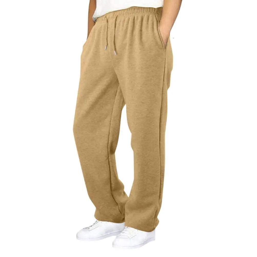 Men Baggy Sweatpants Drawstring Waist Athletic Pants Casual Straight Leg Trousers Jogging Pants for Autumn Winter 260710 - view 3