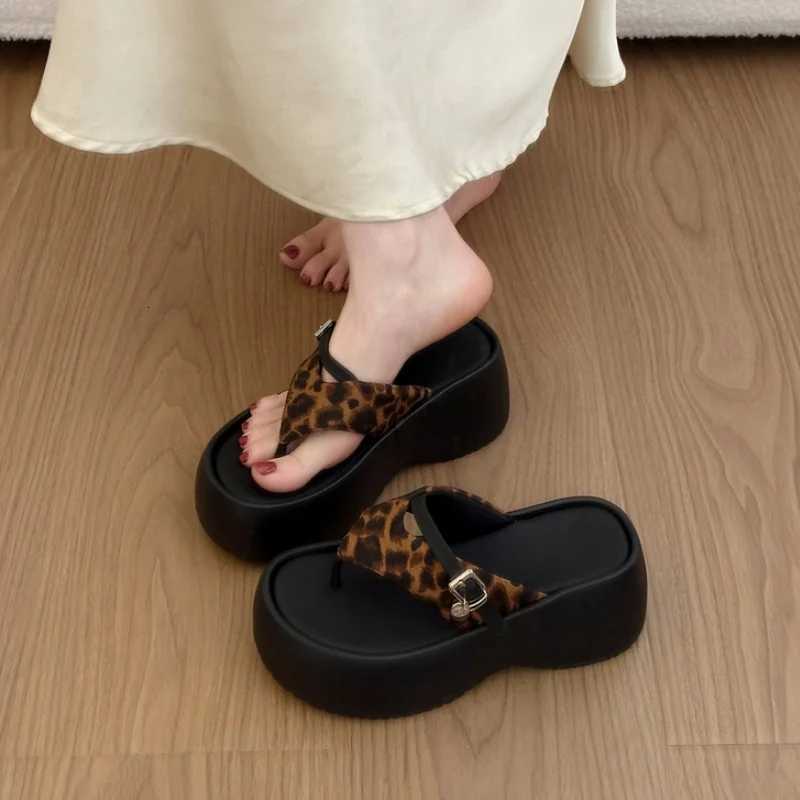 Thick Bottom Womens Polka Platform Dot Clip Toe Summer High Heels Slides Ladies Comfort Beach Vacation Flip Flop Shoes H260711 - view 3