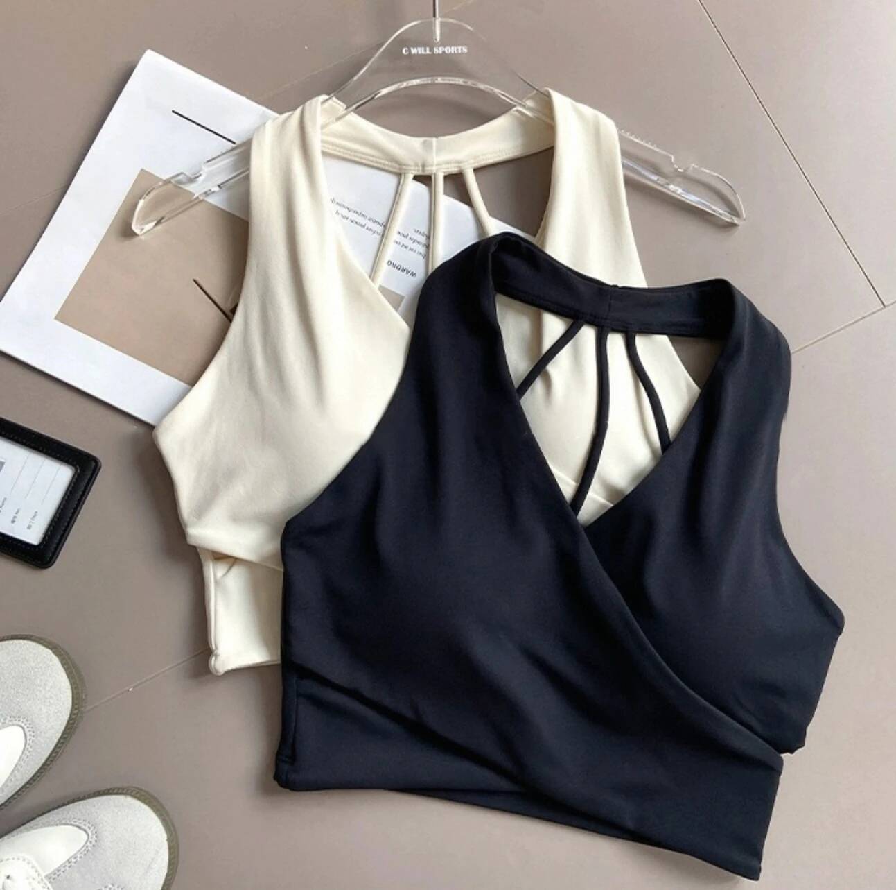 Women's Cross Sports Shock Resistant Gathered Sexy Gym Running Bra Summer Yoga Vest Outdoor Comfortable Fitness Wear 26Y0711 - view 4