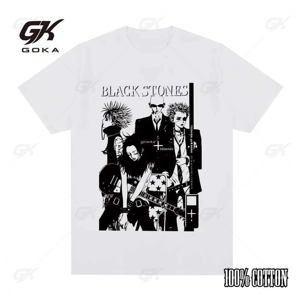 Anime Nana Osaki Y2k Japanese Print Tshirt Harajuku Streetwear Graphic T-Shirt Clothes Round Short Sleeve Cotton Tops J260711 - view 4