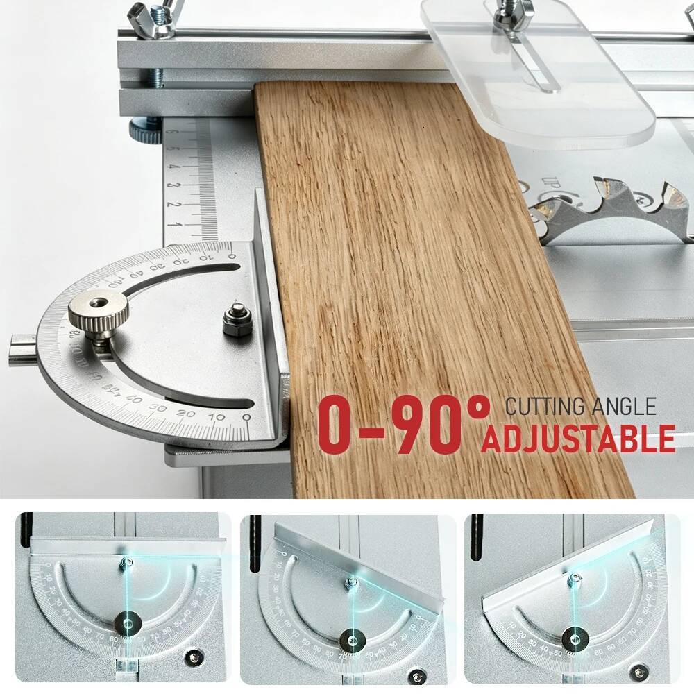 10000RPM Mini Table Saw Multifunctional DIY Cutting Machine with 15mm Max Thickness & 200mm Length for Woodworking deaa8 - view 4