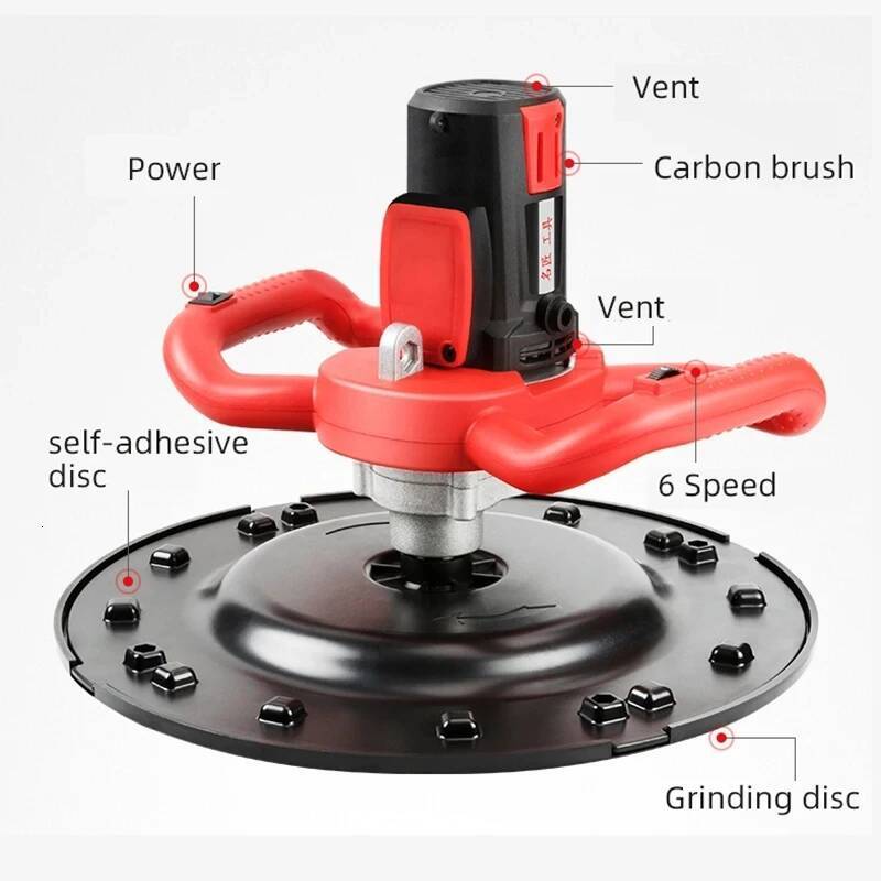 220V Electric Sander 2880W/4880W Dustless Smoothing Cement Mortar Trowel Leveling Machine for Ceiling, Wall db3e9 - view 3