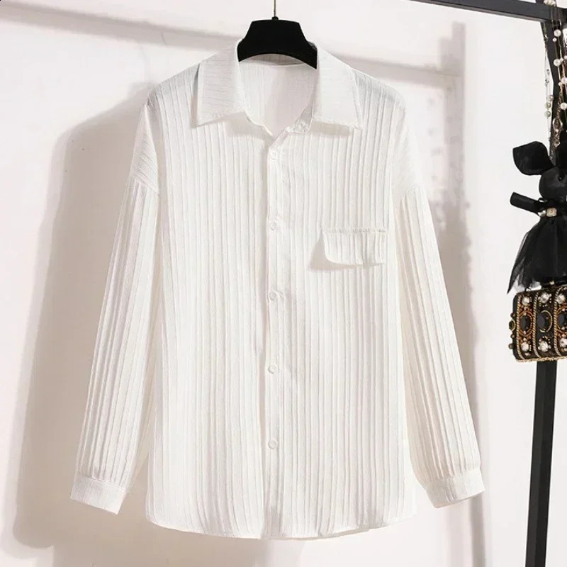 2026 Fashion Solid Color Long Sleeve Sun Protection Shirt Womens Polo Collar Blouse Elegant Summer Casual Big Size Outerwear 260711banjia - view 4