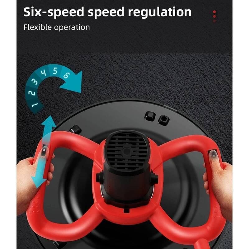 220V Electric Sander 2880W/4880W Dustless Smoothing Cement Mortar Trowel Leveling Machine for Ceiling, Wall db3e9 - view 6
