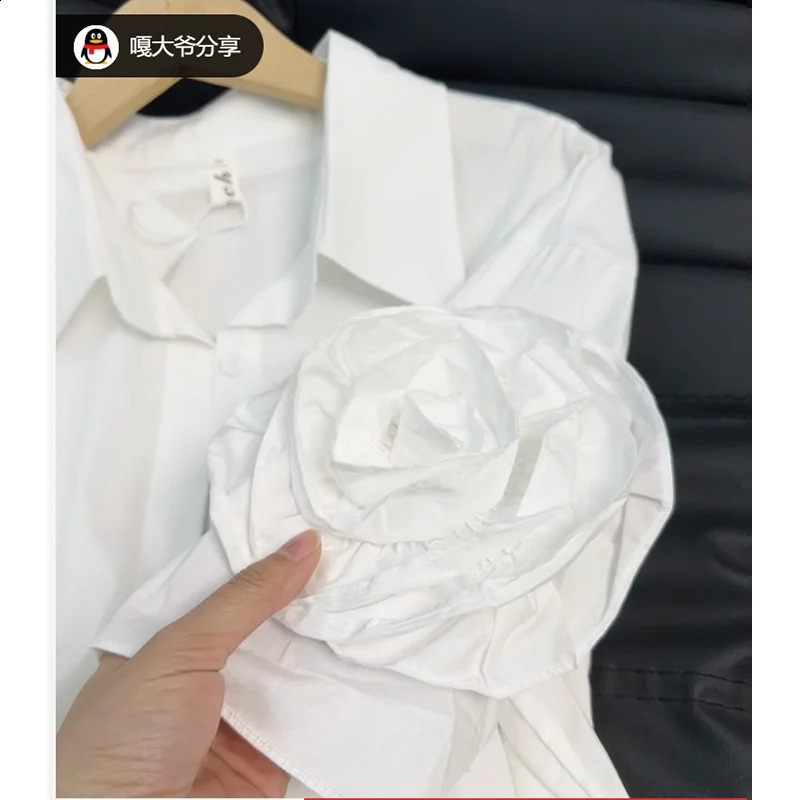 Street Style 3D Floral POLO Neck Short Sleeve Shirt Summer 2026 Slimming Top Trendy n Casual Fashion Upperwear 260711banjia