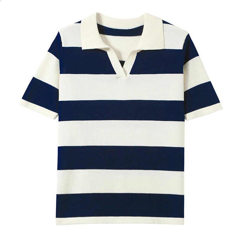 WinvyNee Summer Half Sleeved Womens Solid Polo Shirt Casual Cotton Striped Top Tshirt Women Clothing Knitted A100 260711banjia - view 6