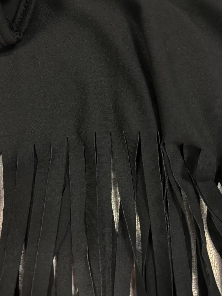 Plus Size Solid Tassel Batwing Sleeve Longline Tee Fashion Casual Round Neck Half Tshirt for Daily Outdoor Wear Women 260711banjia - view 6
