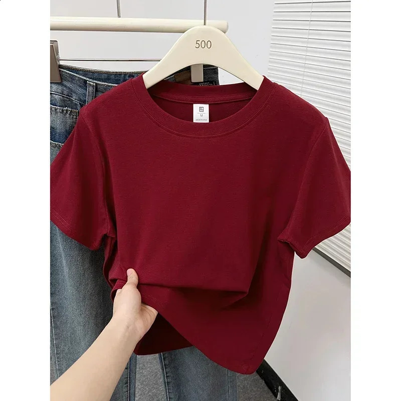 2026 Summer High Quality Casual Plus Size T Shirt Sexy Short Sleeved Sleeves Fashion Trend Solid Women Clothing Y2k Tops 260711banjia - view 7