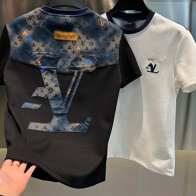 2026 Designer Shirt New Fashion Versatile Unisex Casual Fashion Versatile Hoodie New Round Neck Short Sleeved Youth Trend Light Luxury High-end Feelin - view 6