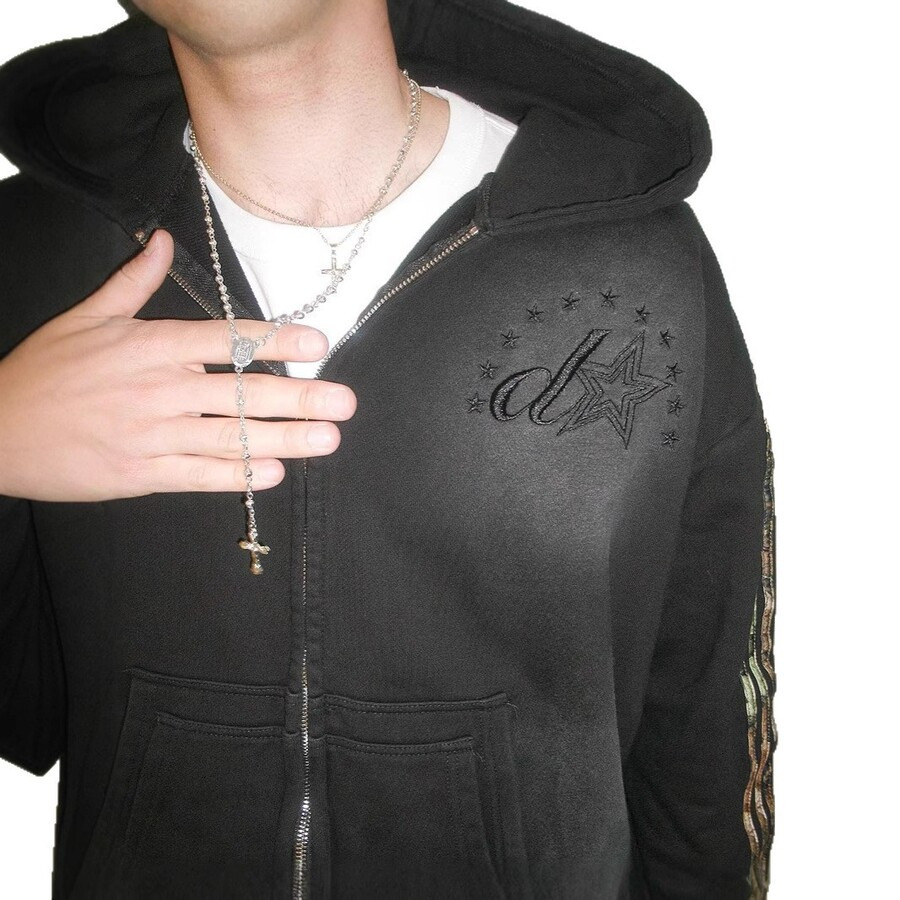 Hoodies For Men High Street Casual Autumn Winter Sweatshirts, Unisex European American Cross-Border Sweatshirt Jacket With Zipper And Hood - view 7