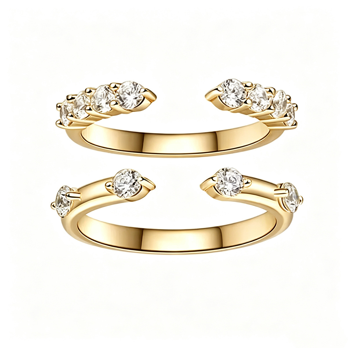 3pcs Wedding Couple Rings Set Ins Top Sell Vintage Luxury Jewelry 14K White Gold Fill Marquise Cut High Carbon Diamond Party Eternity Women Bridal Rin - view 3