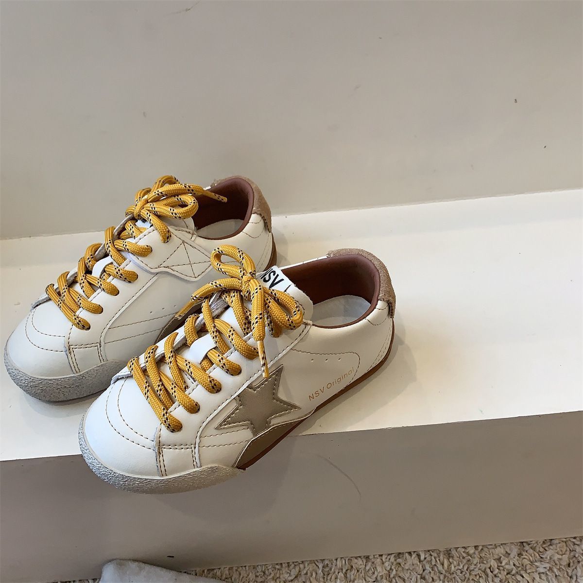 luxury Kid's Shoes 2025 Fall Kids Star Skate Shoes, Korean Dirty Style Casual Sneakers for Boys Girls free shipping - view 3